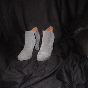 Calvin Klein Grey Suede Women's Boots Size 8